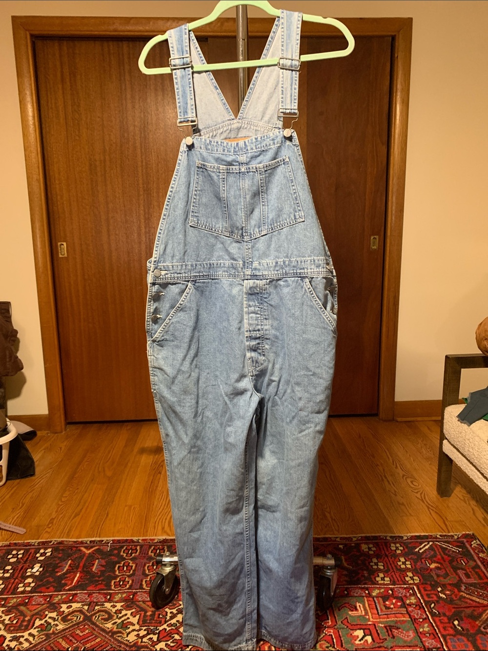 90's Vintage Gap Light Wash Denim Overalls